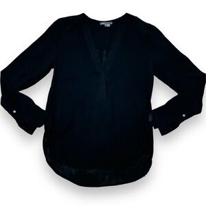 Vince Black Women's Office 100% Rayon Blouse - Size 0